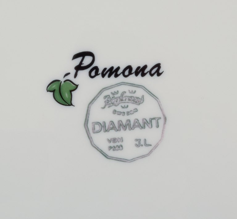 Jackie Lynd for Rörstrand, a set of six "Pomona" porcelain plates. - 4