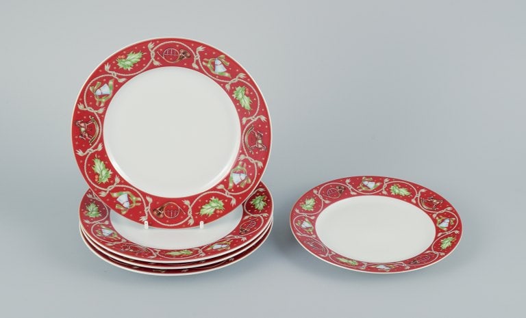 Rosenthal, Germany. A set of five Christmas plates in porcelain decorated with Christmas motifs on (1 of 5)