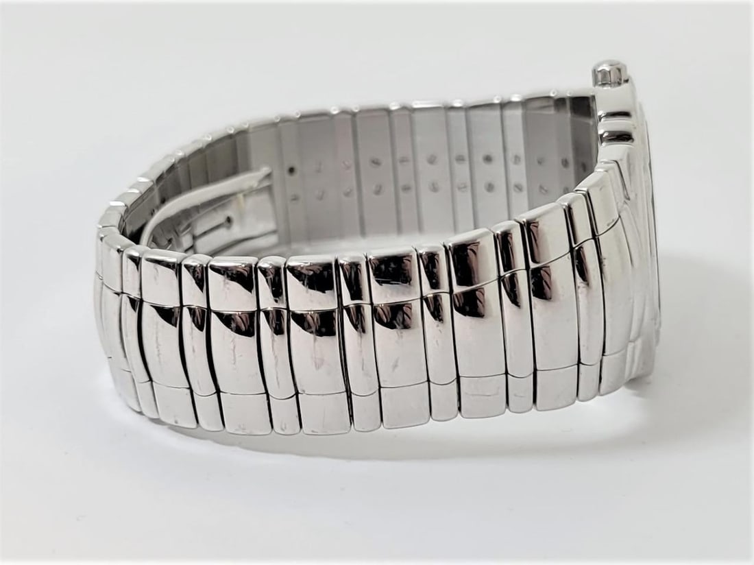 Mens PIAGET Tanagra 18k White Gold White Roman Dial Quartz Watch 17041 M 401D - 7