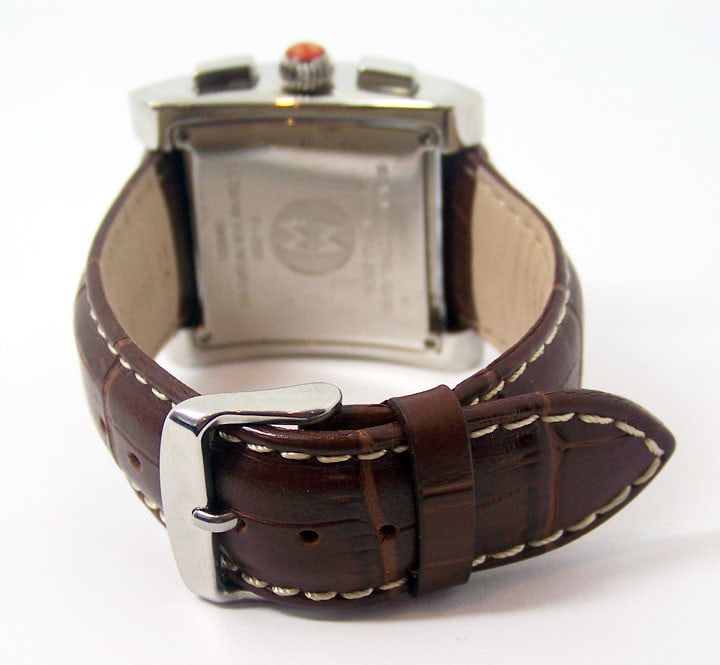 Have one to sell? Sell now S/Steel Mens MICHELE MW2 Square Chronograph Watch* Mint Condition* - 6