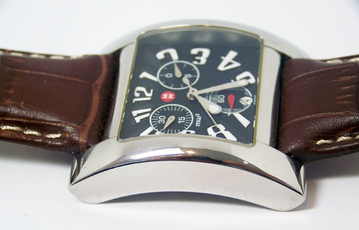 Have one to sell? Sell now S/Steel Mens MICHELE MW2 Square Chronograph Watch* Mint Condition* - 9