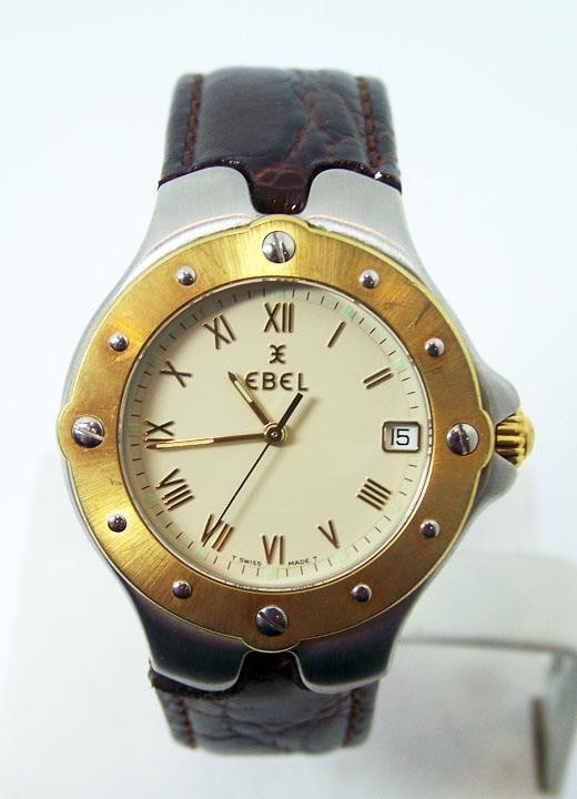 Mens S/Steel & 18k EBEL SPORTWAVE Quartz Watch Ref. E6187613* EXLNT* SERVICED - 2