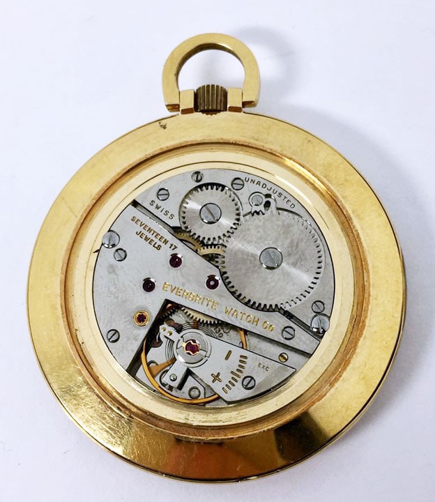 Vintage CROSBY Mens 17J Winding Open Face Pocket watch * EXLNT Condition! - 6