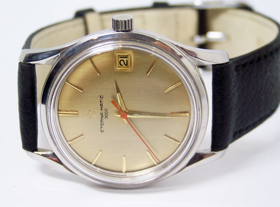 ETERNA-MATIC 3000 Automatic Watch c.1970 Cal.1466U* EXLNT* SERVICED - 3