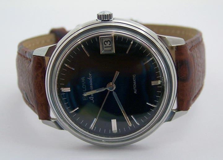 S/S BULOVA AMBASSADOR Mens 30J Automatic Watch 1969* MICRO ROTOR Cal.12EBA EXLNT - 4