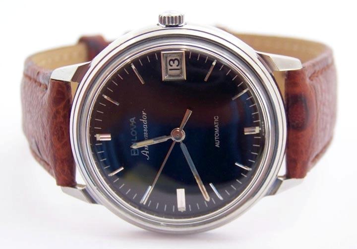 S/S BULOVA AMBASSADOR Mens 30J Automatic Watch 1969* MICRO ROTOR Cal.12EBA EXLNT - 5