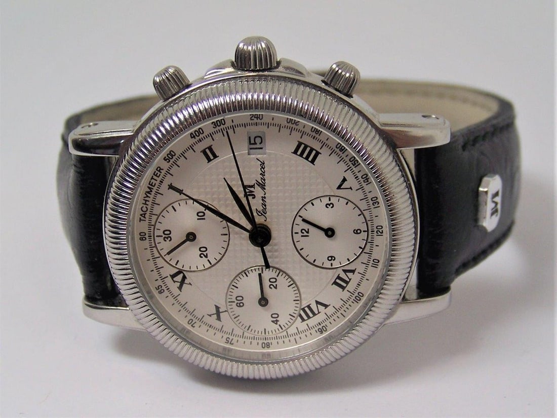 Mens S/Steel JEAN MARCEL Chronograph Automatic watch 160.134 in MINT Condition - 2