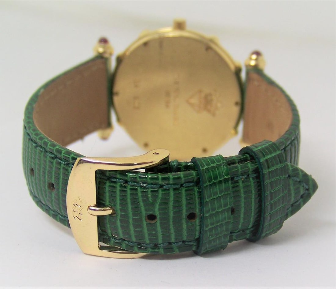 Solid 18k Unisex THE ROYAL DIAMOND Watch with 0.75 Ct Diamonds & Rubies BA 203 - 8