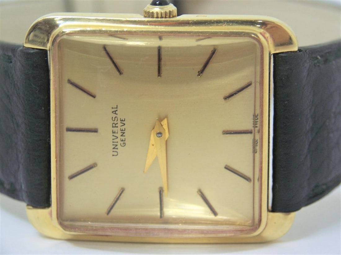 18k UNIVERSAL GENEVE Mens Winding Watch by Jaeger-Lecoultre Movement cal 818/2 - 7
