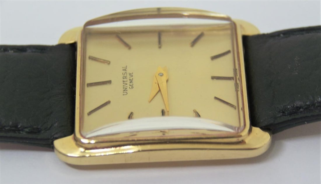 18k UNIVERSAL GENEVE Mens Winding Watch by Jaeger-Lecoultre Movement cal 818/2 - 8