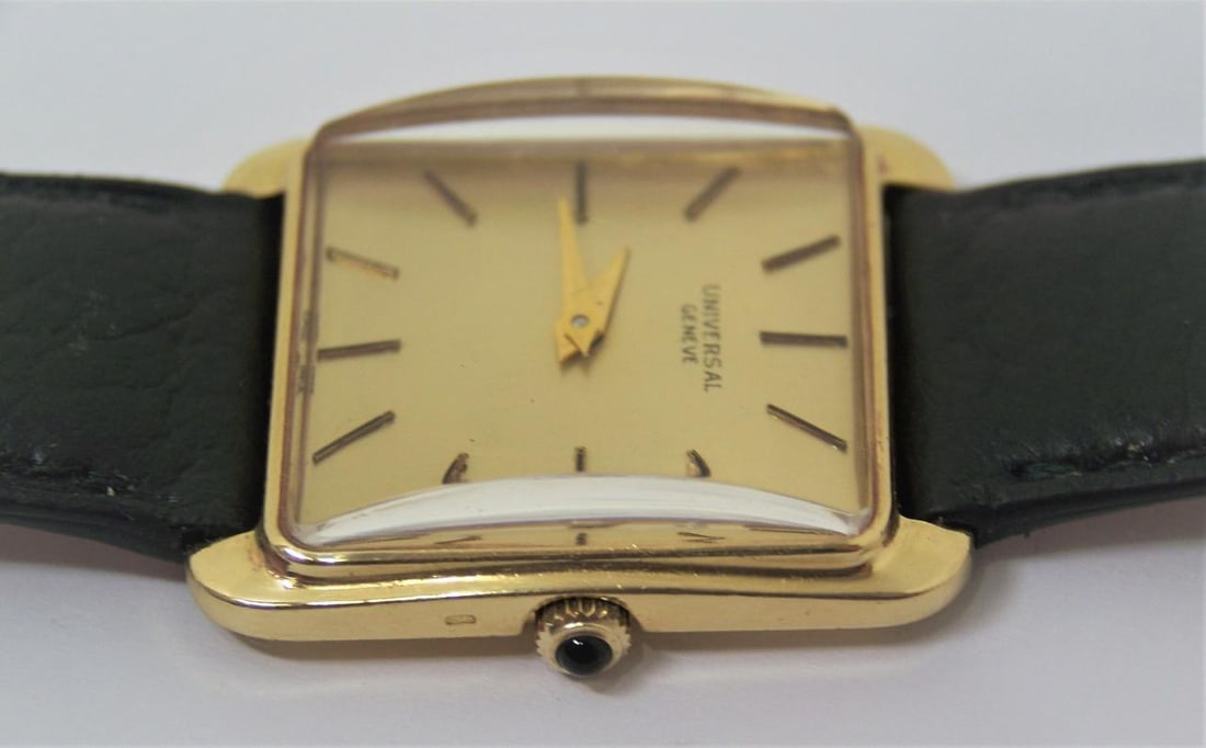 18k UNIVERSAL GENEVE Mens Winding Watch by Jaeger-Lecoultre Movement cal 818/2 - 9