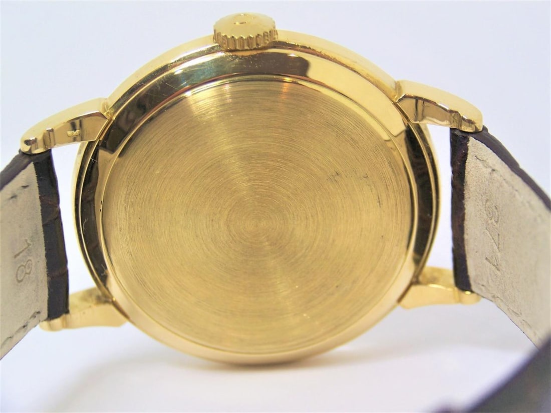 Vintage Solid 18k Gold OMEGA 17J Winding Watch 1950s Cal.30T2 SC RG CHRONOMETER - 3