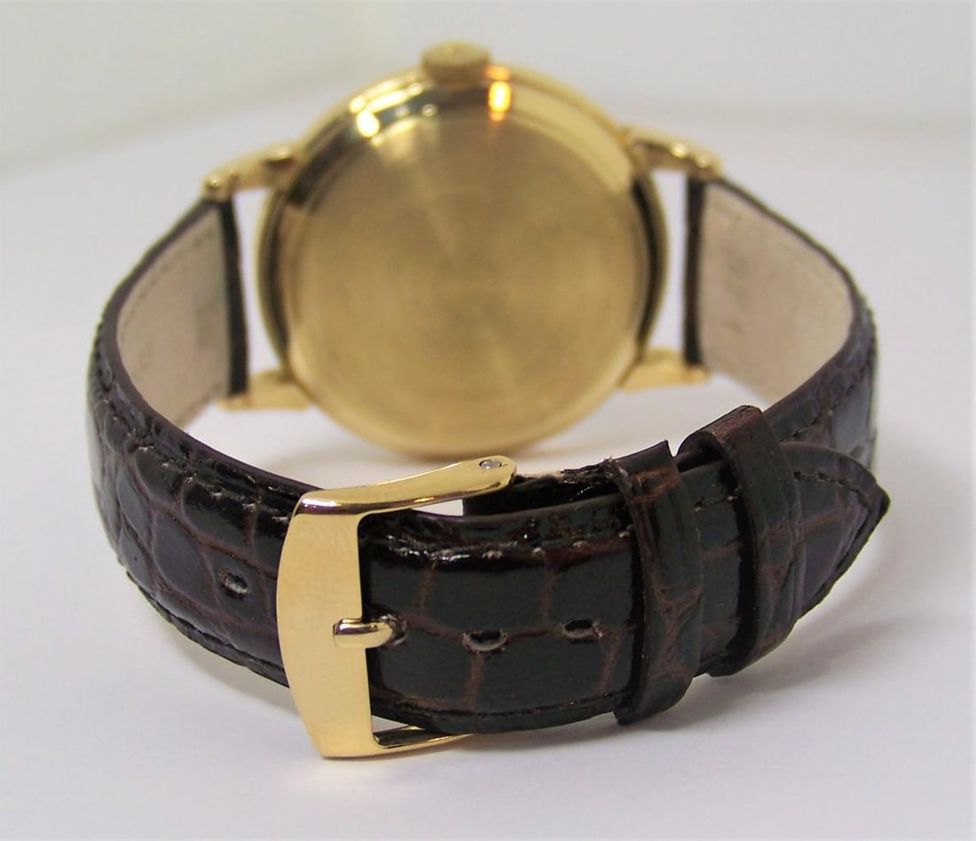 Vintage Solid 18k Gold OMEGA 17J Winding Watch 1950s Cal.30T2 SC RG CHRONOMETER - 6