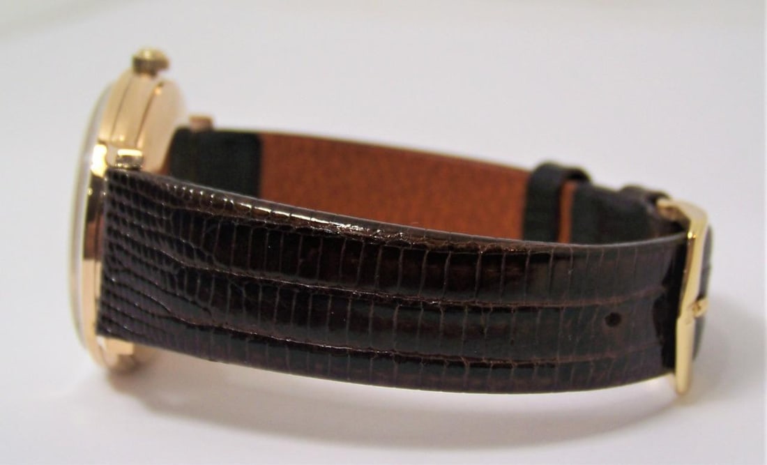 Vintage Solid 18k Rose OMEGA GENEVE Automatic Watch 1960s Cal.565* EXLNT - 2