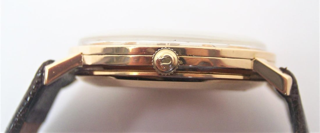 Vintage Solid 18k Rose OMEGA GENEVE Automatic Watch 1960s Cal.565* EXLNT - 5