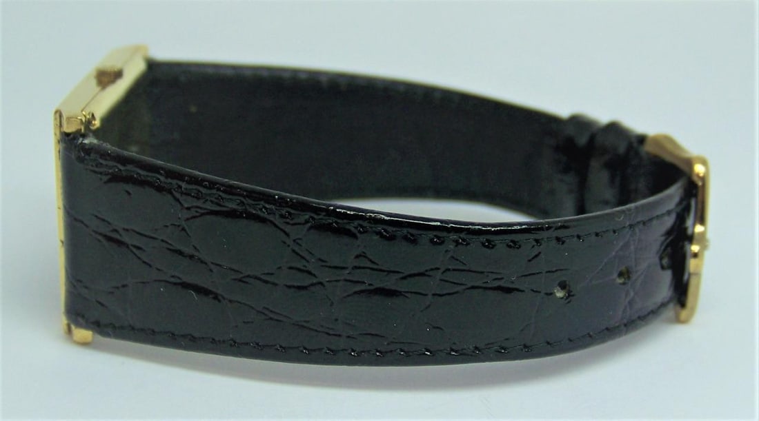 Mens Solid 18K Yellow Gold JUVENIA Ultra Thin Watch in Excellent Condition - 7