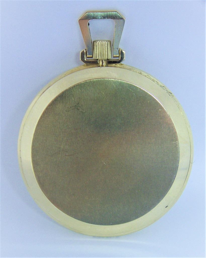 Vintage 14K Gold LONGINES Mens Pocket watch c.1970s Cal 550 Good Cond* SERVICED - 4