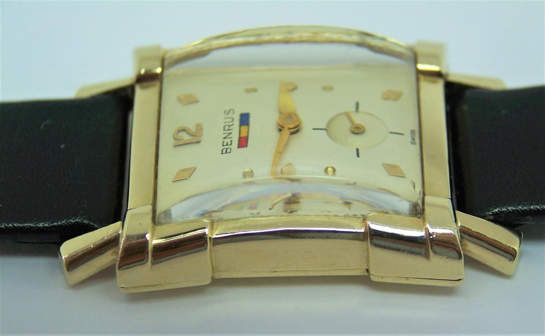 Vintage BENRUS 10k GF Mens Winding Watch c.1940s Cal Model BO 1* EXLNT* SERVICED - 10