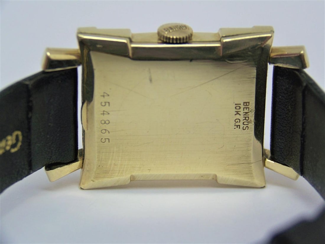 Vintage BENRUS 10k GF Mens Winding Watch c.1940s Cal Model BO 1* EXLNT* SERVICED - 6