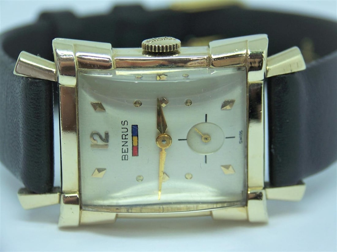 Vintage BENRUS 10k GF Mens Winding Watch c.1940s Cal Model BO 1* EXLNT* SERVICED - 7