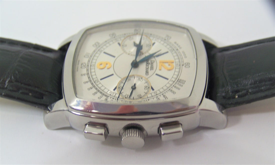 Mens S/Steel DANIEL JAENRICHARD Chronograph Automatic watch Ref 30016* EXLNT - 10