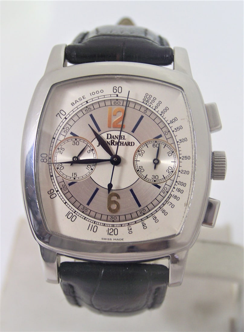 Mens S/Steel DANIEL JAENRICHARD Chronograph Automatic watch Ref 30016* EXLNT: Mens S/Steel DANIEL JAENRICHARD Chronograph Automatic watch Ref 30016* EXLNT This Men’s DANIEL JAENRICHARD watch is Swiss made Great present for someone you love or yourself! - Reference #