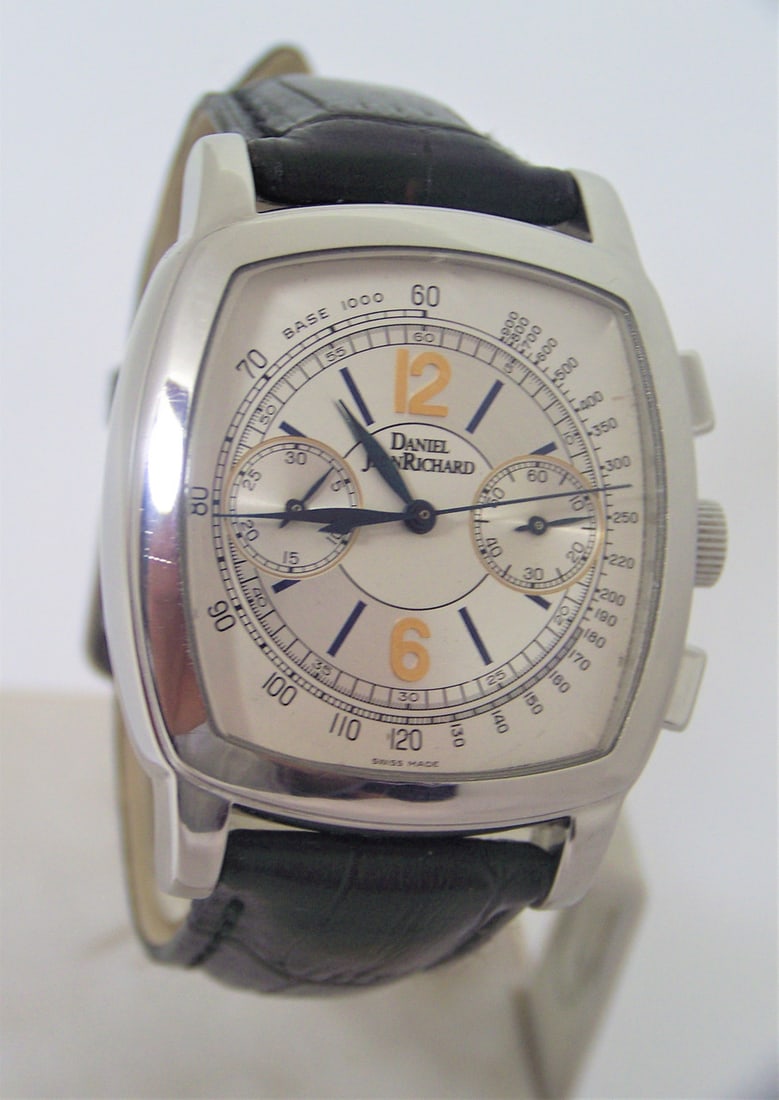 Mens S/Steel DANIEL JAENRICHARD Chronograph Automatic watch Ref 30016* EXLNT - 2