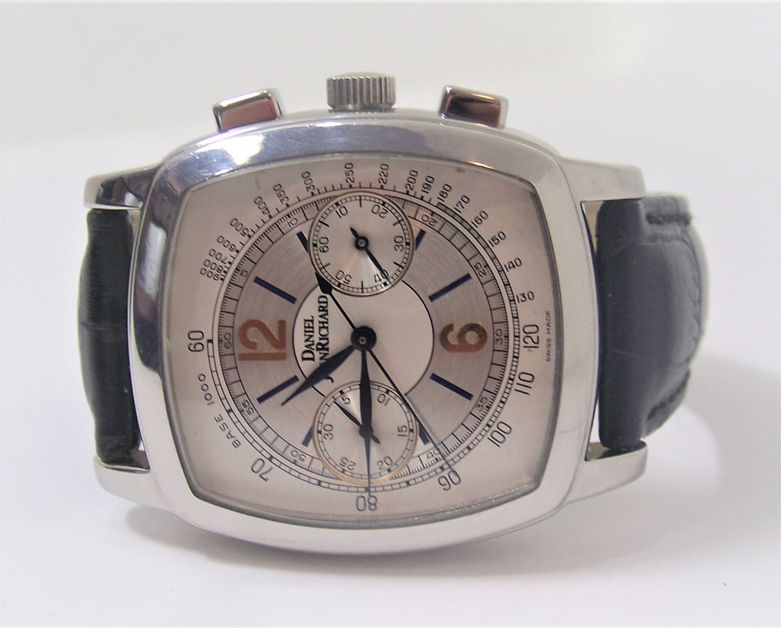 Mens S/Steel DANIEL JAENRICHARD Chronograph Automatic watch Ref 30016* EXLNT - 3