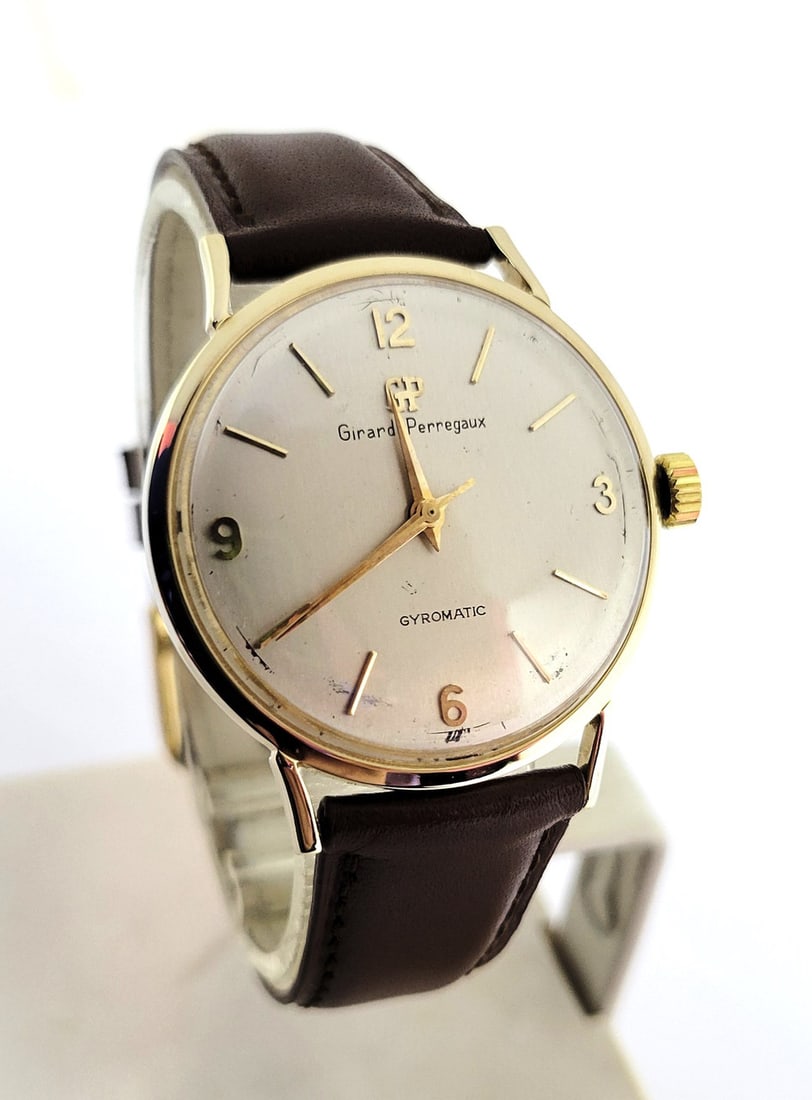 Vintage 14k GIRARD PERREGAUX Mens Automatic Watch 1960s* B1998* EXLNT - 2