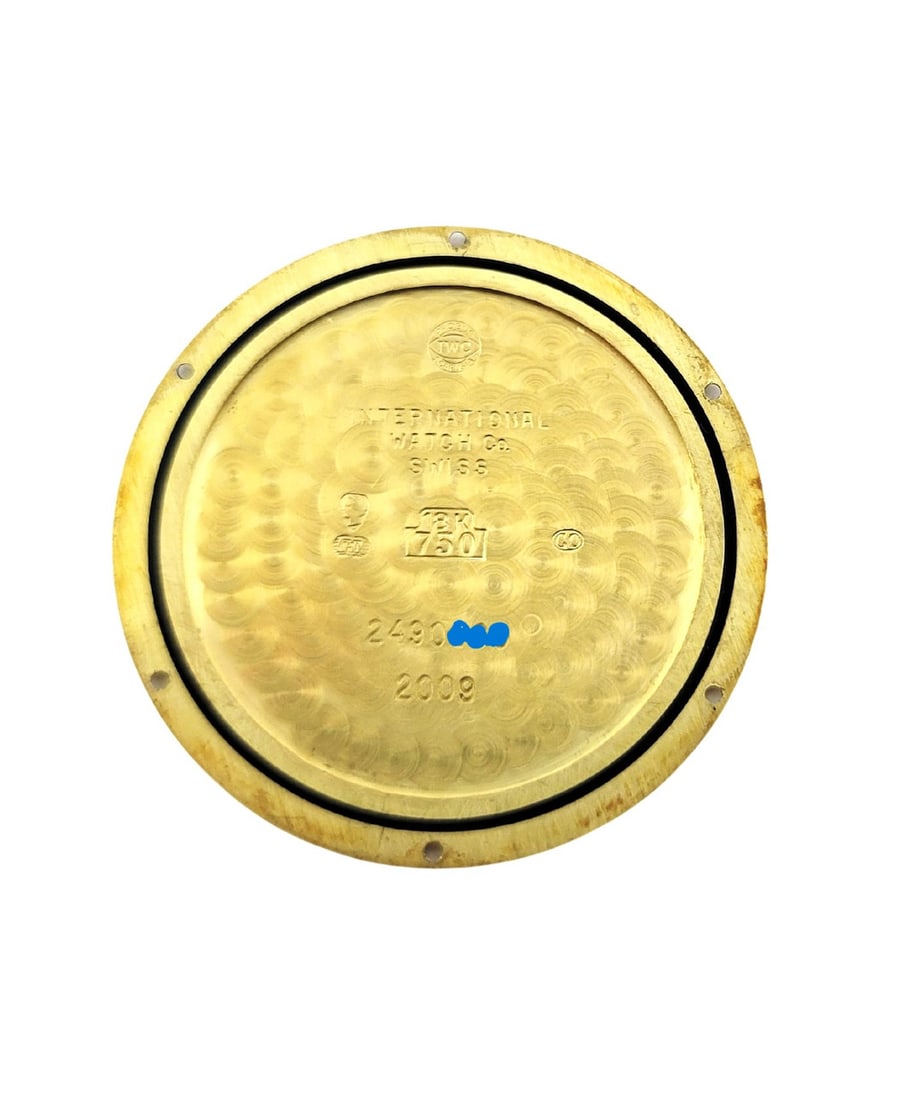 Mens 18k Gold IWC SHAFFHAUSEN PORTOFINO Winding Watch Ref 2009 Cal 1852 EXLNT - 10