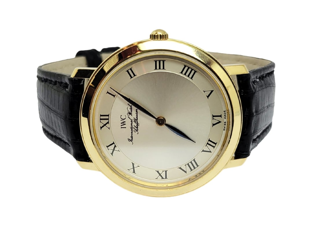 Mens 18k Gold IWC SHAFFHAUSEN PORTOFINO Winding Watch Ref 2009 Cal 1852 EXLNT - 2