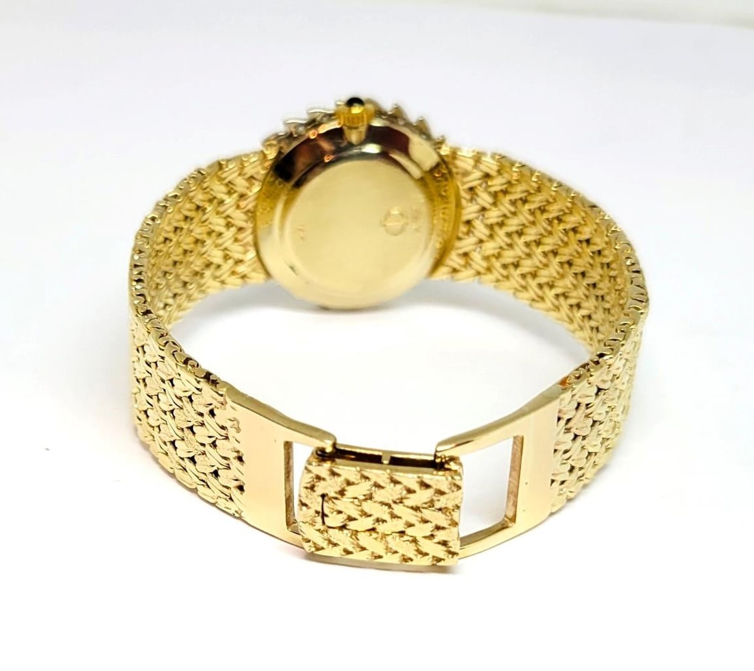 Vintage 14k Gold BAUME & MERCIER Ladies Winding Watch with Diamond Bezel 916120 - 7