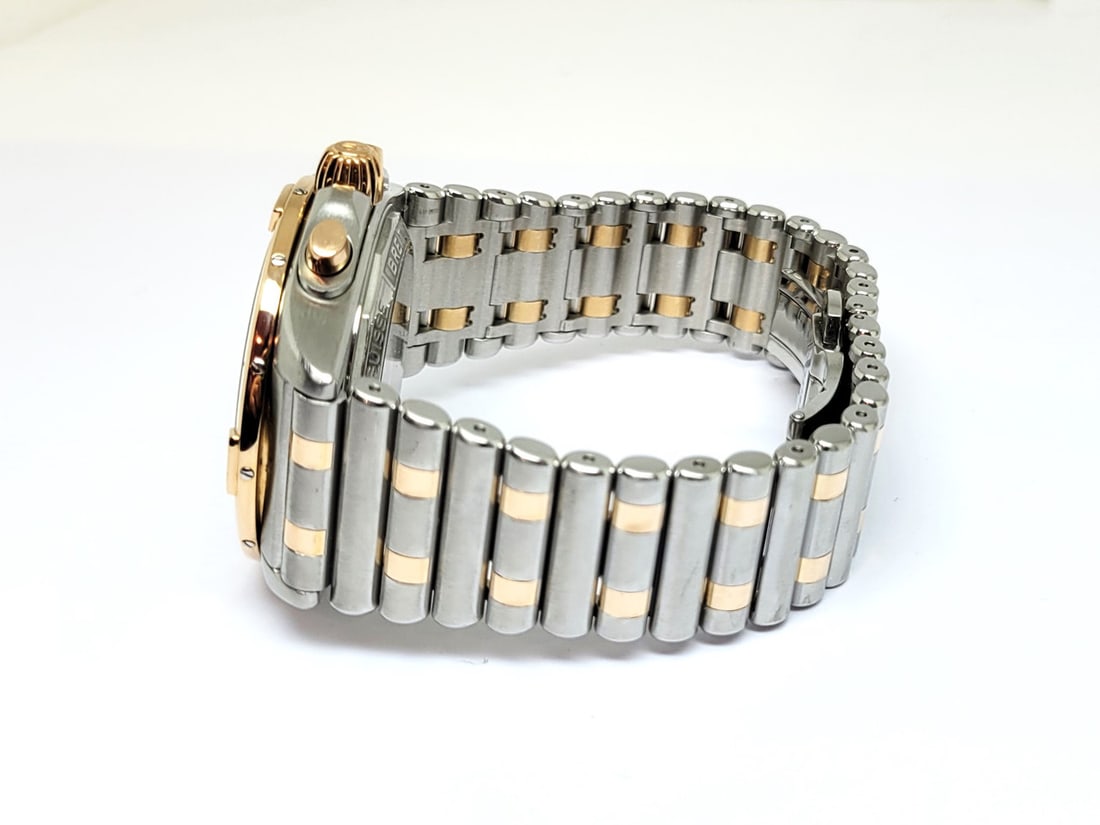 Mens Two-Tone Rose Gold Breitling Chronomat B01 42 mm UB0134 Grey Dial* EXLNT - 4