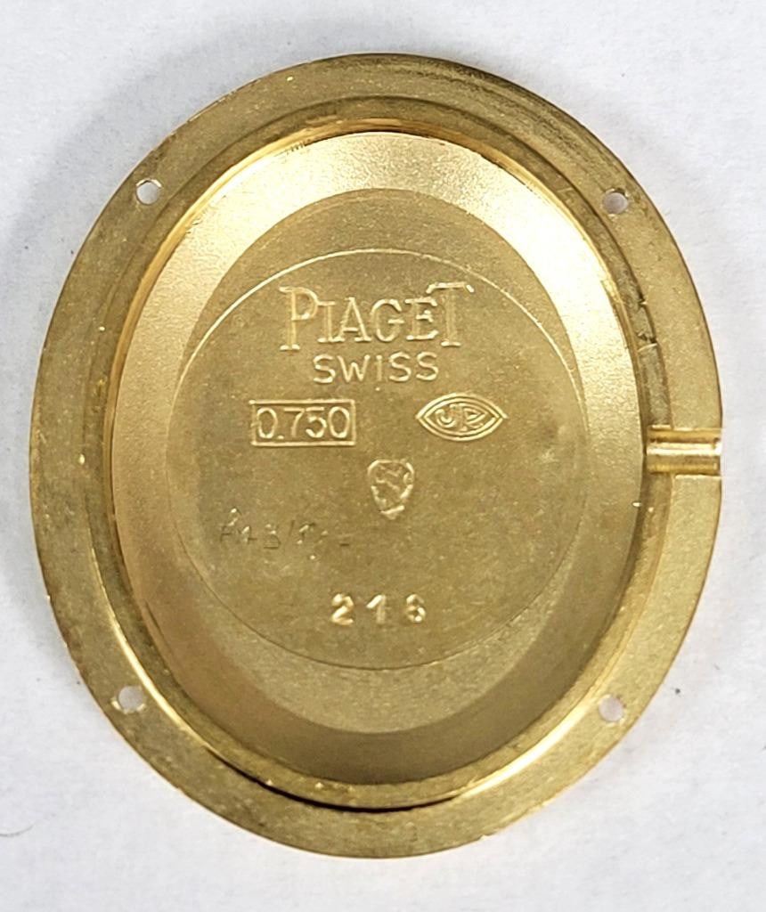 Solid 18k PIAGET Ladies Dress Winding Watch Ref 6822 K20* Tiger-Eye Stone Dial - 10