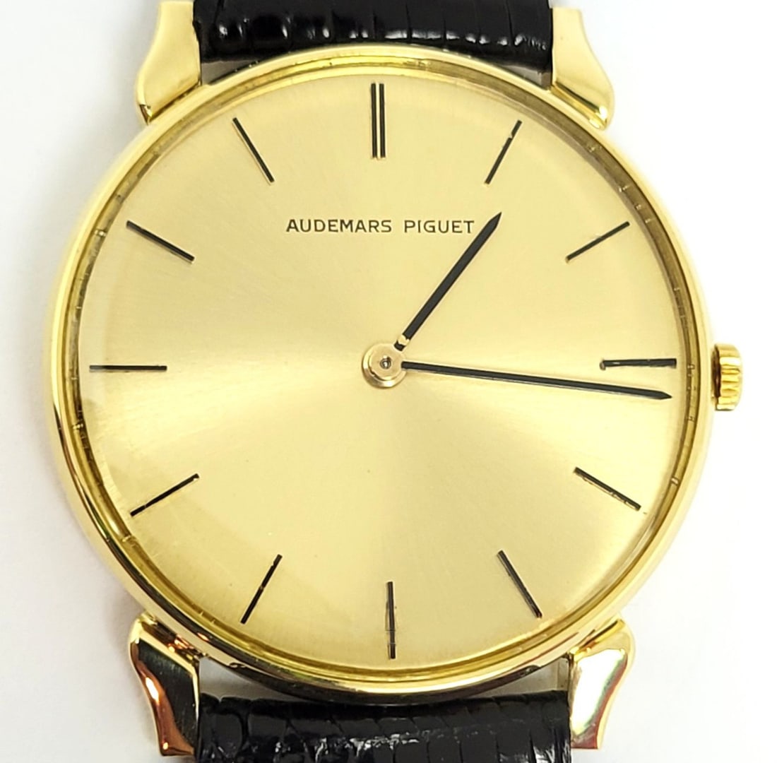 Vintage 18k Gold AUDEMARS PIGUET Men's Automatic Watch Cal K2120 RARE* EXLNT - 7