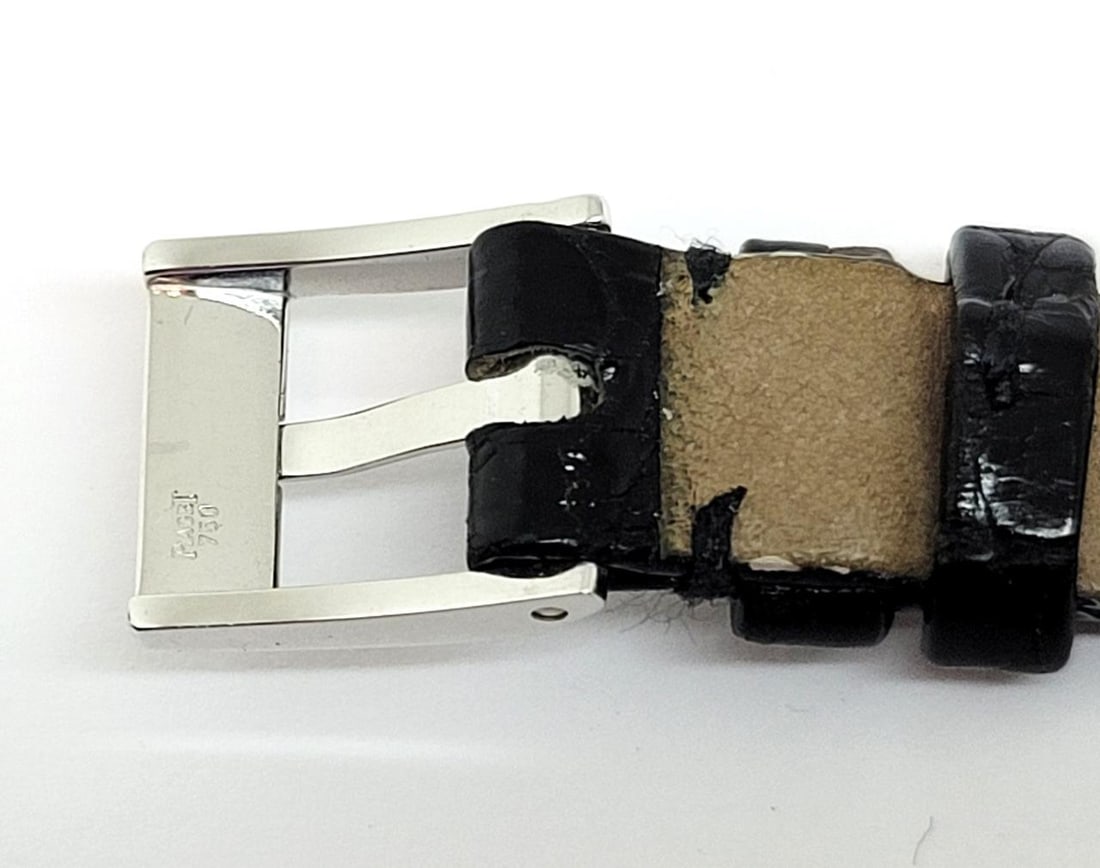 Solid 18k White PIAGET Ladies Watch Ref 8711 with 18k Whie Gold Buckle* EXLNT - 10