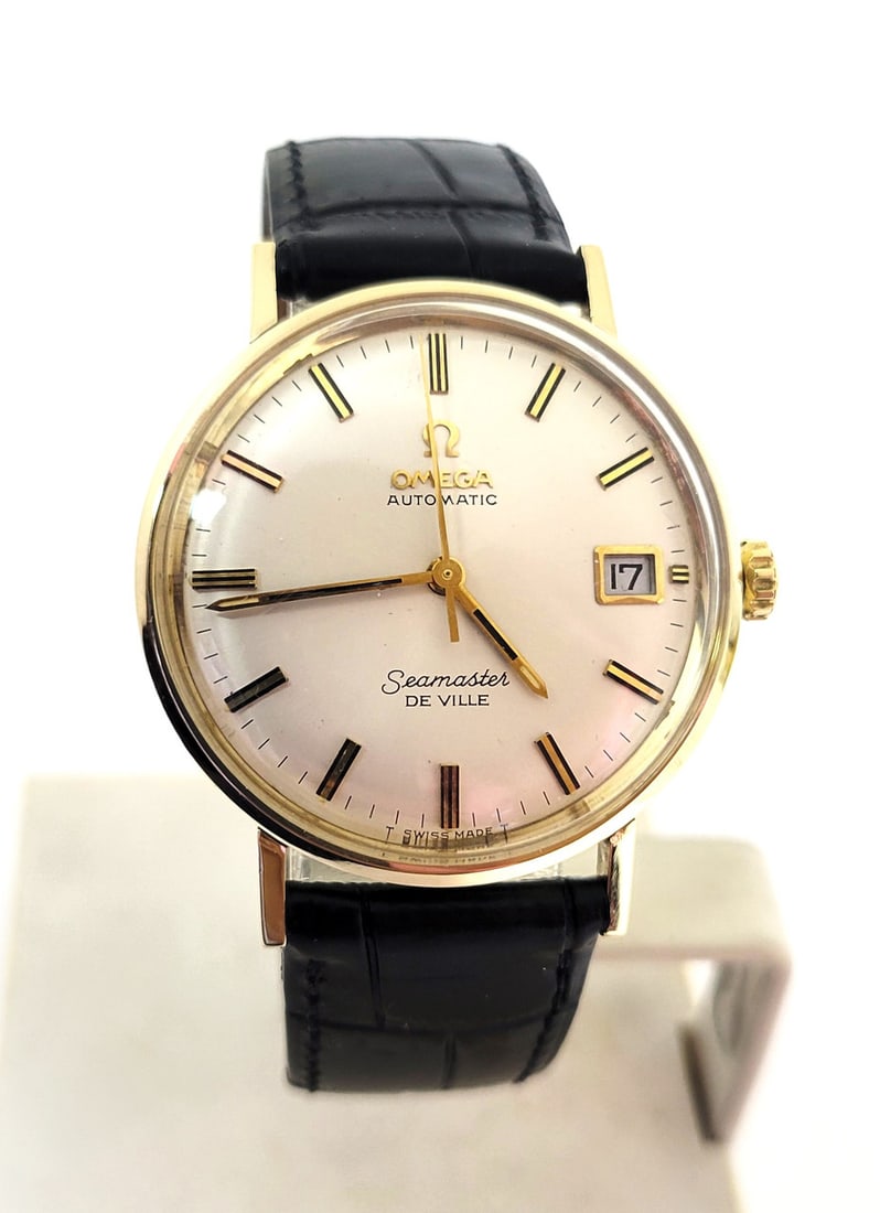 Vintage 14k OMEGA SEAMSTER DeVILLE Automatic Watch 1960s Cal 563* KM6610* EXLNT - 3
