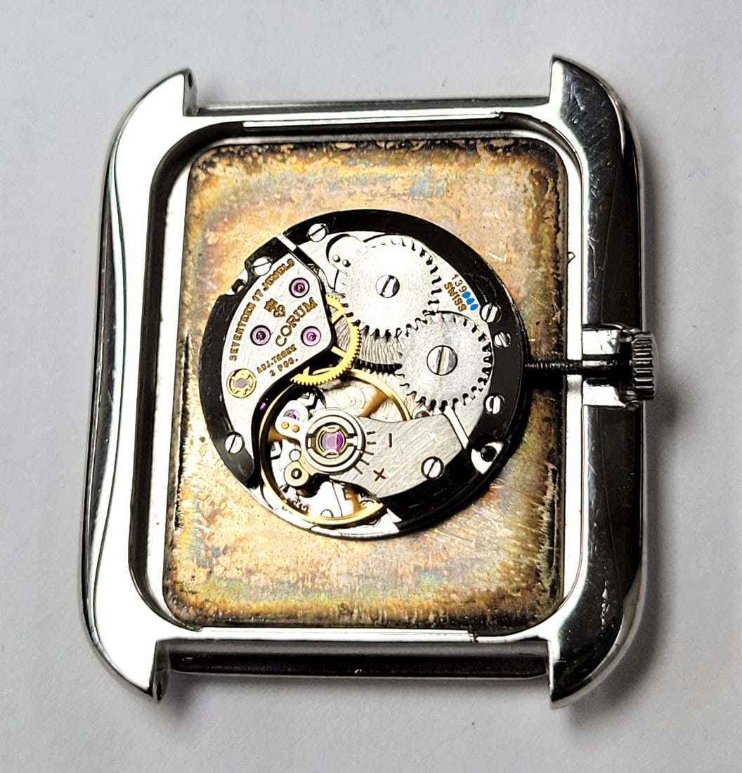 Vintage Solid 18k White Gold Unisex CORUM 27118 Winding Watch* EXLNT - 13