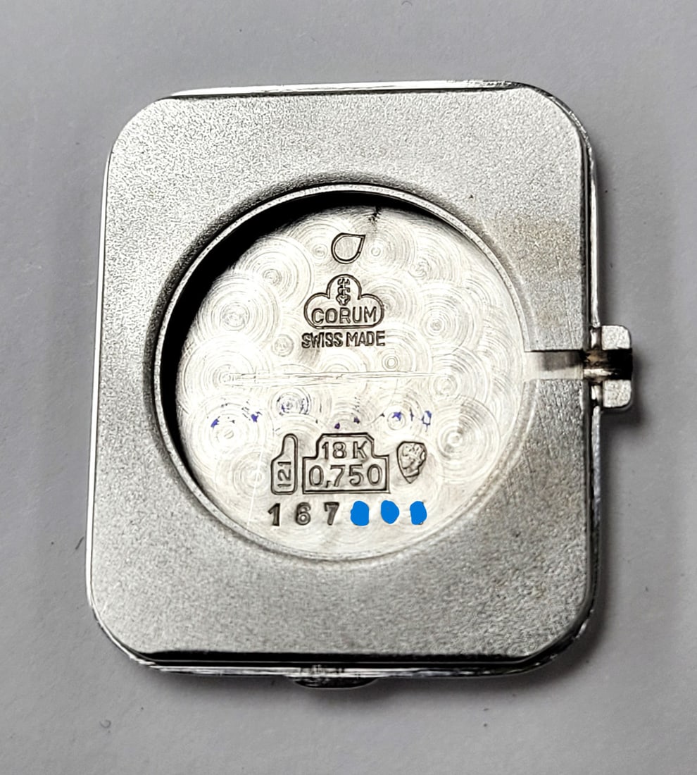 Vintage Solid 18k White Gold Unisex CORUM 27118 Winding Watch* EXLNT - 14