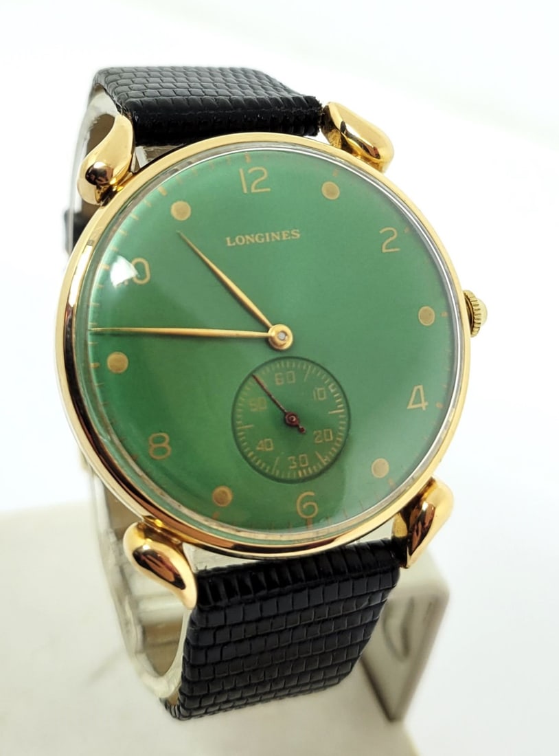 Vintage Solid 18k LONGINES Men's Winding Watch Cal 12.68* JUMBO 37.7 mm* SERVICED - 2