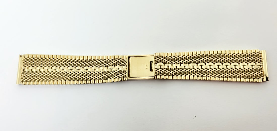 SOLID 14k Yellow GOLD Watch Bracelet to fit 17 mm Logs* EXLNT 35.1 grams - 4
