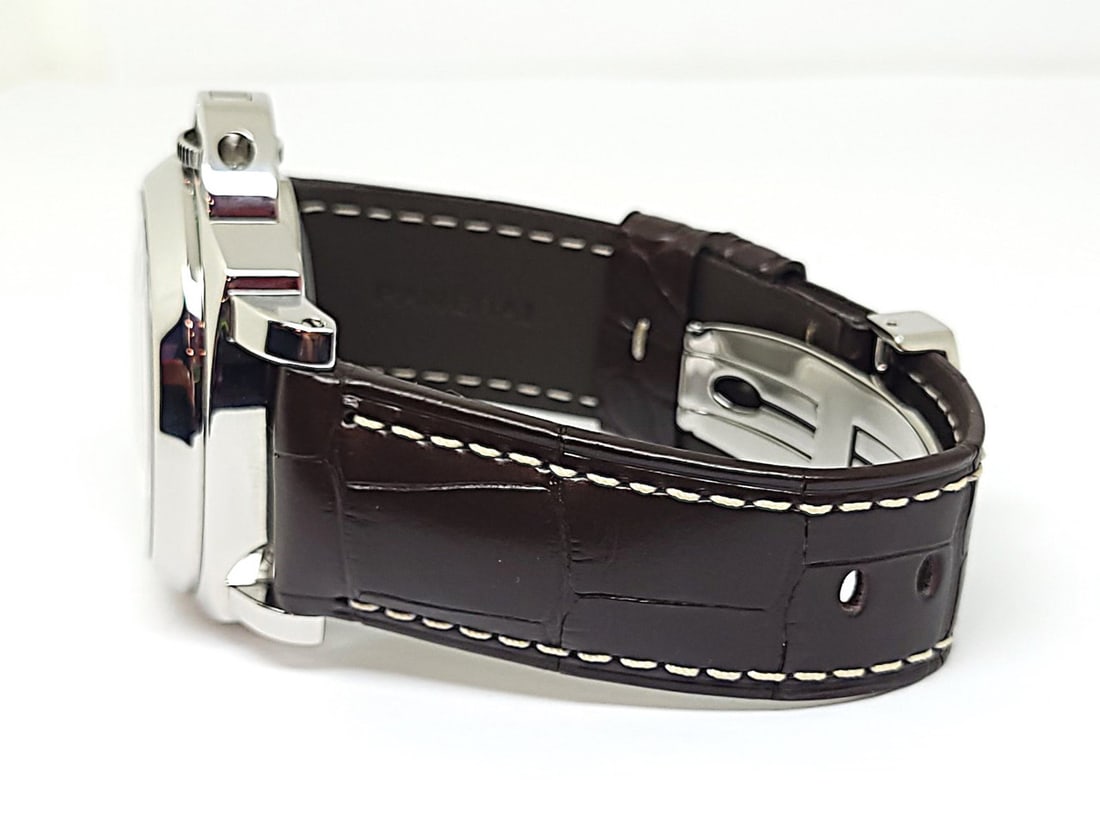 MEN'S PANERAI LUMINOR GMT AUTOMATIC WATCH OP 6554 PB504578 43 mm EXLNT - 3