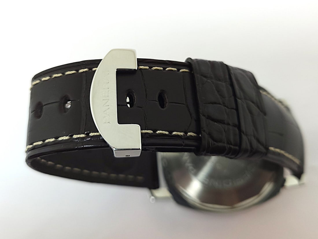 MEN'S PANERAI LUMINOR GMT AUTOMATIC WATCH OP 6554 PB504578 43 mm EXLNT - 7