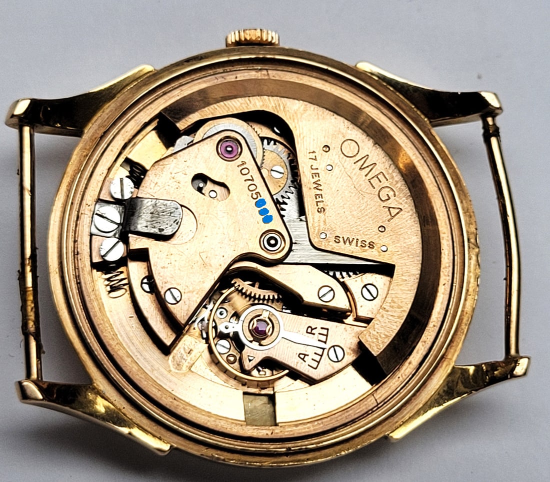 Solid 18k Rose OMEGA Men's AUTOMATIC Watch* Cal 28.10.RA.SC.PC c.1950s* EXLNT - 12