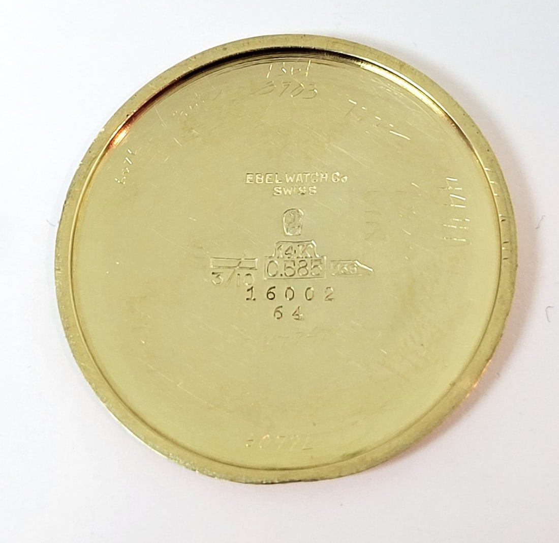Vintage Unisex 14k Gold EBEL Winding Watch 1950s Cal 112N Ref 16002 EXLNT RARE - 10