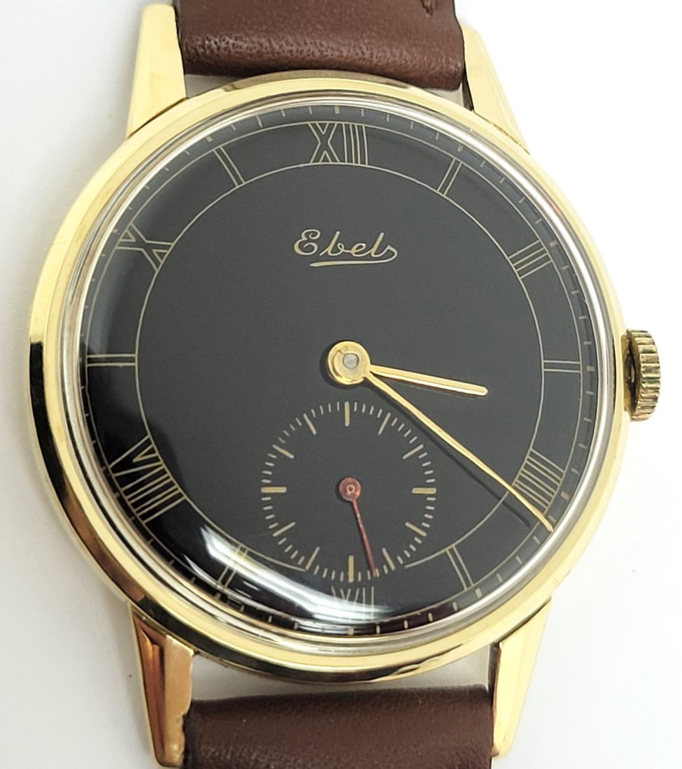 Vintage Unisex 14k Gold EBEL Winding Watch 1950s Cal 112N Ref 16002 EXLNT RARE - 8