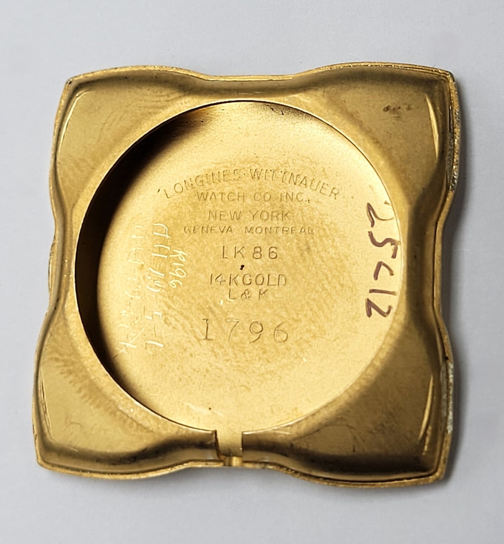 Vintage Solid 14k LONGINES Men's Winding Watch 1796 Cal 23Z 1950s EXLNT RARE - 11