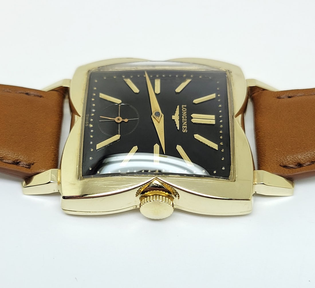 Vintage Solid 14k LONGINES Men's Winding Watch 1796 Cal 23Z 1950s EXLNT RARE - 7