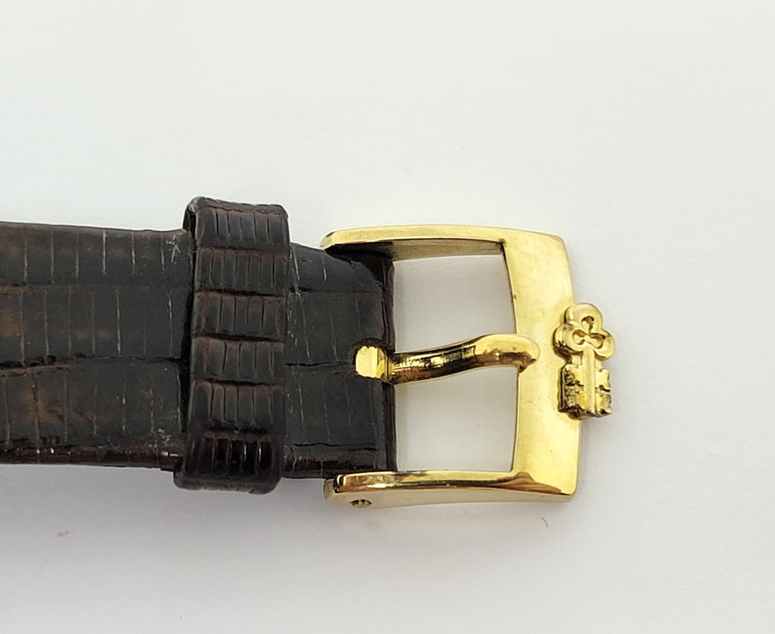 18k CORUM Mens Winding Watch 55400 with 24K INGOT BAR 15 GR Diamond Crown* EXLNT - 13