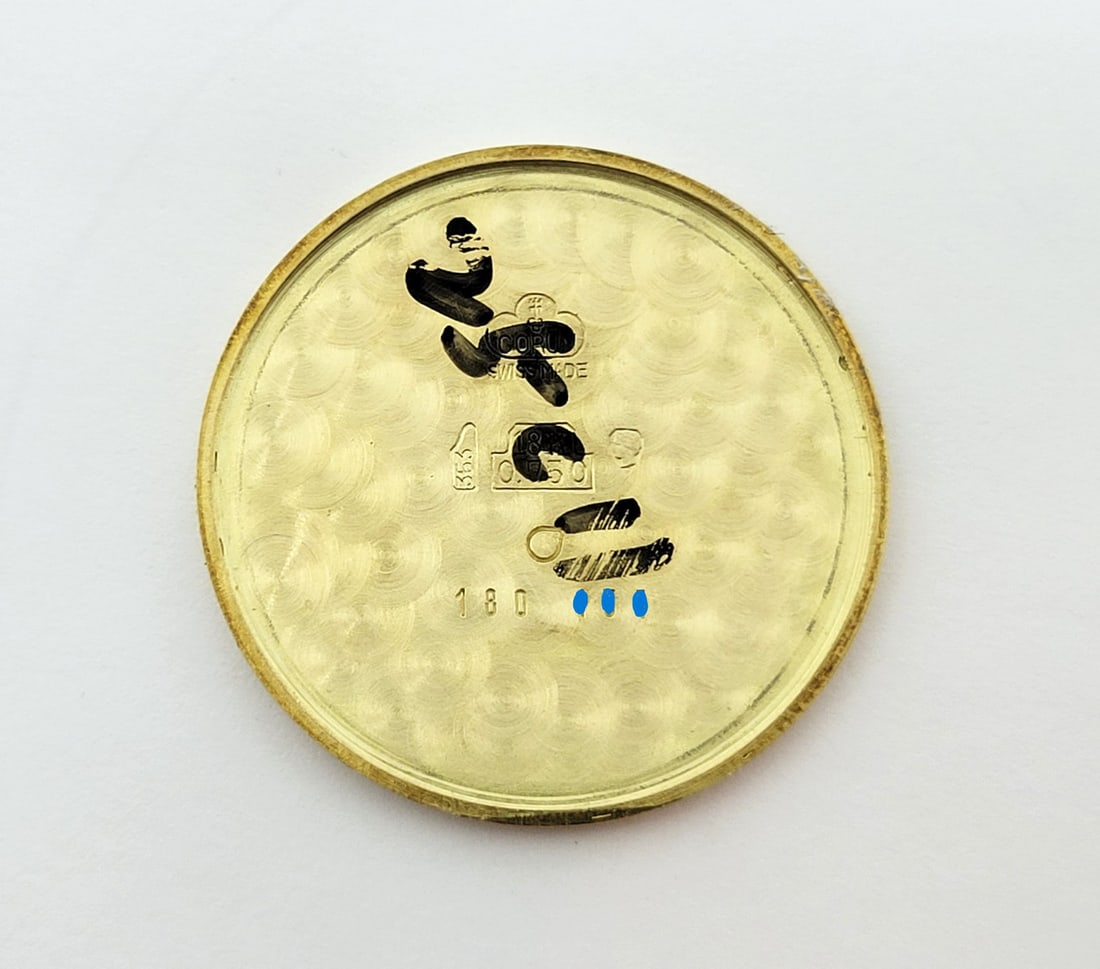 Vintage Solid 18k Men's CORUM Winding Watch Ref 51127* EXLNT* SERVICED - 10